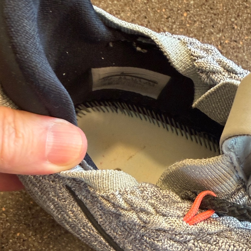 Nike Gray quilted Sneakers with Red Accents - Picture 8 of 11
